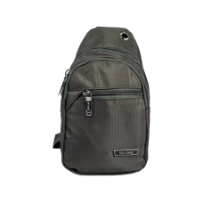 Сумка-слинг на три отделения, 2 л, серая