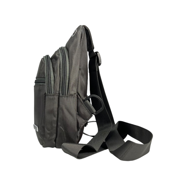 Сумка-слинг на три отделения, 2 л, серая Сумка-слинг на три отделения, 2 л, серая