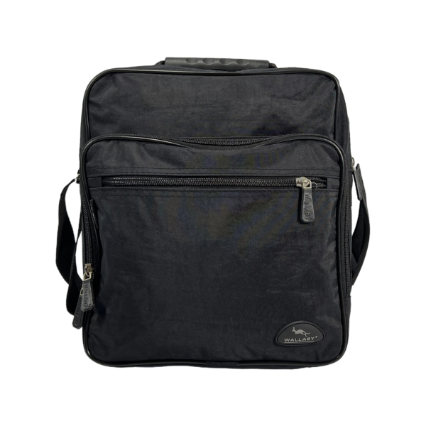 Мужская функциональная сумка через плечо на четыре отделения, 14 л, черная