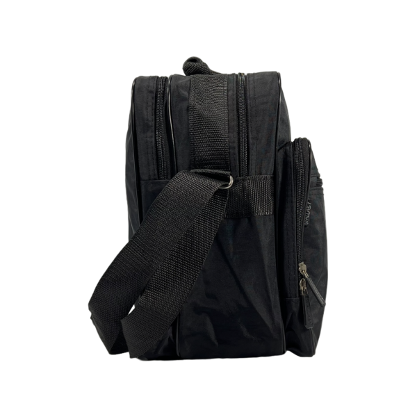 Мужская функциональная сумка через плечо на четыре отделения, 14 л, черная Мужская функциональная сумка через плечо на четыре отделения, 14 л, черная