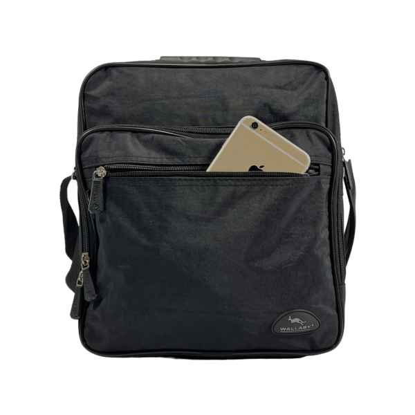 Мужская функциональная сумка через плечо на четыре отделения, 14 л, черная Мужская функциональная сумка через плечо на четыре отделения, 14 л, черная