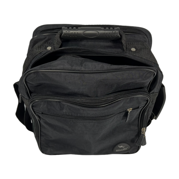 Мужская функциональная сумка через плечо на четыре отделения, 14 л, черная Мужская функциональная сумка через плечо на четыре отделения, 14 л, черная