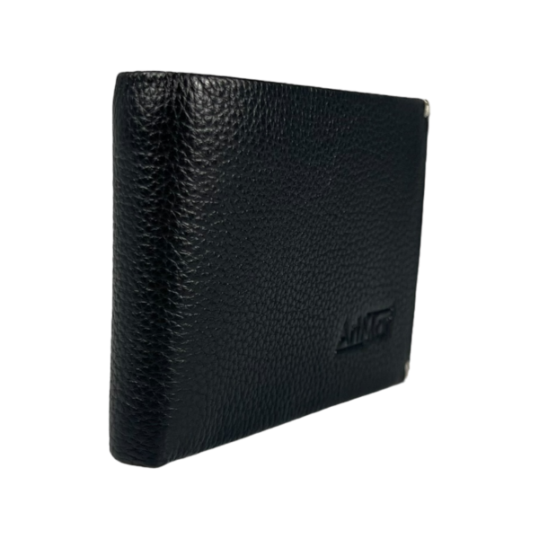 Мужской классический кошелек из натуральной кожи с 2 отделениями для купюр