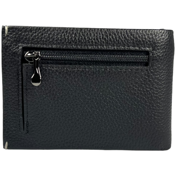 Мужской классический кошелек из натуральной кожи с 2 отделениями для купюр