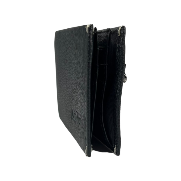 Мужской классический кошелек из натуральной кожи с 2 отделениями для купюр