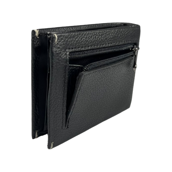 Мужской классический кошелек из натуральной кожи с 2 отделениями для купюр