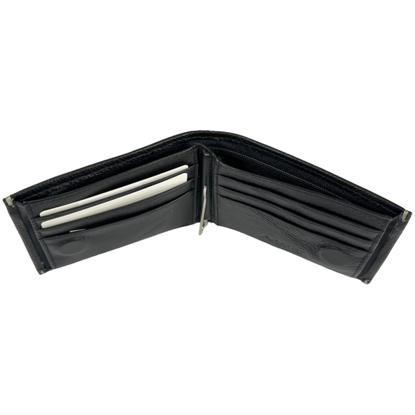 Мужской классический кошелек из натуральной кожи с 2 отделениями для купюр