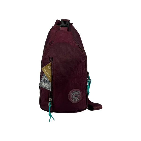 Женская сумка на четыре отделения трендового цвета бургунди Женская сумка на четыре отделения трендового цвета бургунди