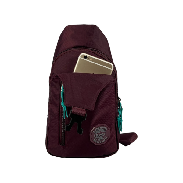 Женская сумка на четыре отделения трендового цвета бургунди Женская сумка на четыре отделения трендового цвета бургунди