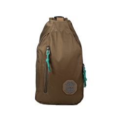 Стильна сумка-слінг, 4л, чотири відділення, застібка на блискавці, коричнева Стильна сумка-слінг, 4л, чотири відділення, застібка на блискавці, коричнева