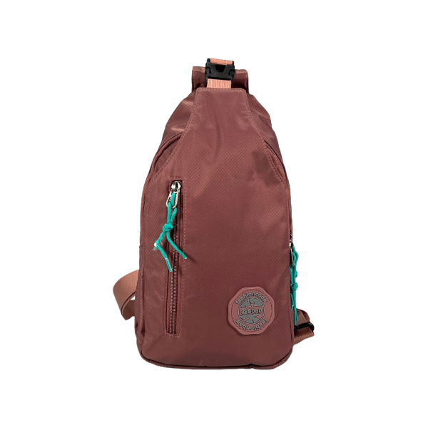 Женская сумка-слинг на четыре отделения из водонепроницаемой ткани