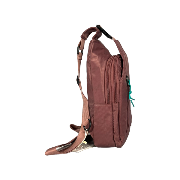 Женская сумка-слинг на четыре отделения из водонепроницаемой ткани