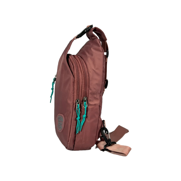 Женская сумка-слинг на четыре отделения из водонепроницаемой ткани