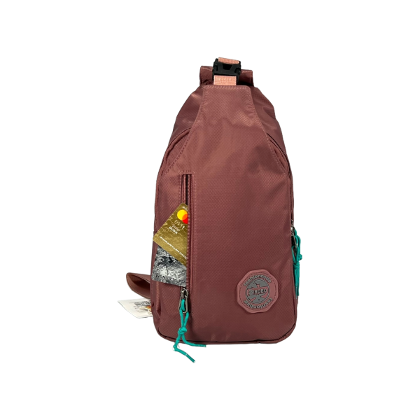 Женская сумка-слинг на четыре отделения из водонепроницаемой ткани