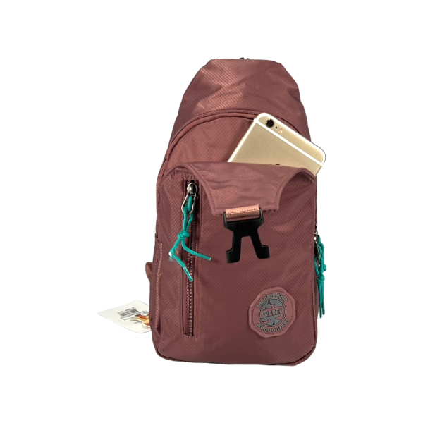 Женская сумка-слинг на четыре отделения из водонепроницаемой ткани