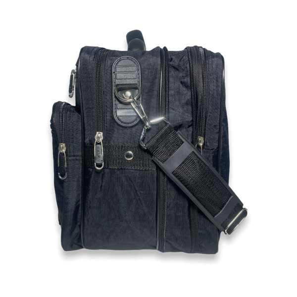 Сумка через плечо, с расширением размера Wallaby 25275, два отдела размер: 35х30х17(22)см, черная