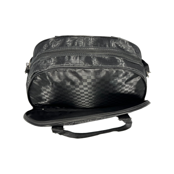 Дорожная сумка-саквояж на два отделения, 23 л, черная Дорожная сумка-саквояж на два отделения, 23 л, черная