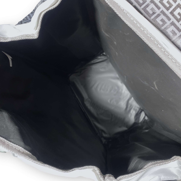 Сумка-тележка на колесах, одно отделение, задний карман, уплотненное дно, размер: 55*34*20 см, серый, принт 5 Сумка-тележка на колесах, одно отделение, задний карман, уплотненное дно, размер: 55*34*20 см, серый, принт 5