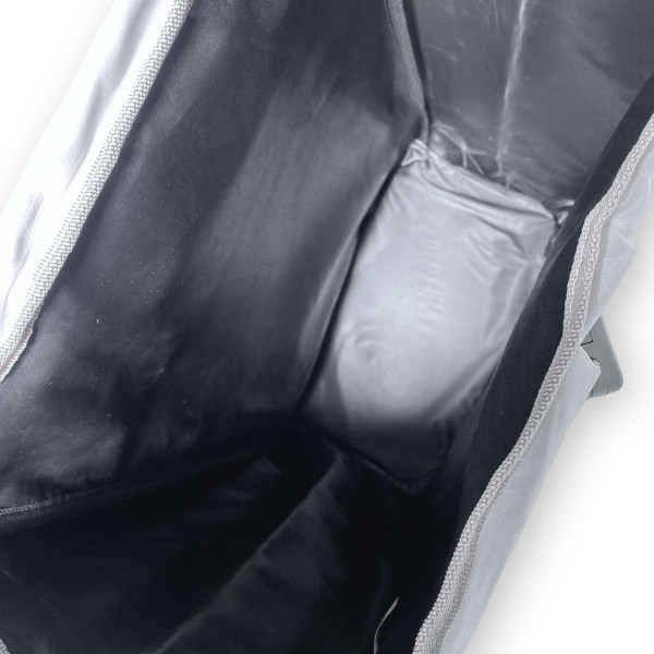 Сумка-тележка на колесах, одно отделение и задний карман, уплотненное дно, размер: 55*34*20см, серый, принт 5 Сумка-тележка на колесах, одно отделение и задний карман, уплотненное дно, размер: 55*34*20см, серый, принт 5