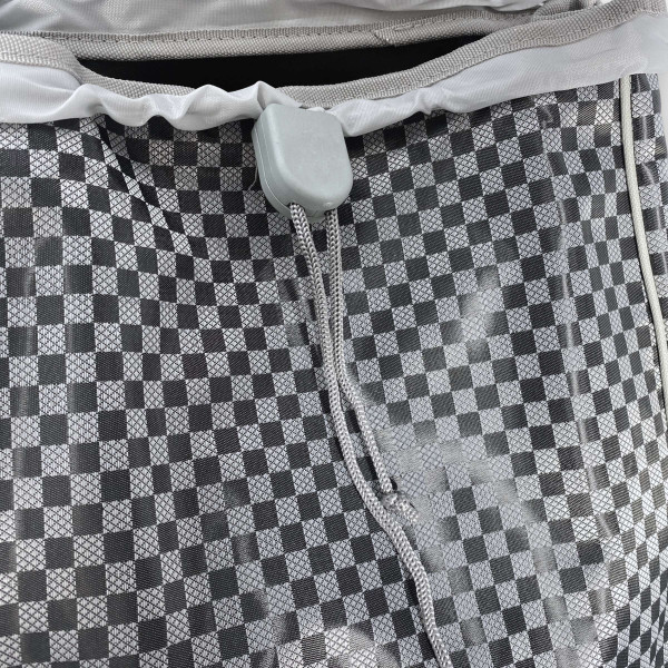 Сумка-тележка на колесах, одно отделение, задняя карман, уплотненное дно, размер: 55*34*20см, серый, принт 1 Сумка-тележка на колесах, одно отделение, задняя карман, уплотненное дно, размер: 55*34*20см, серый, принт 1