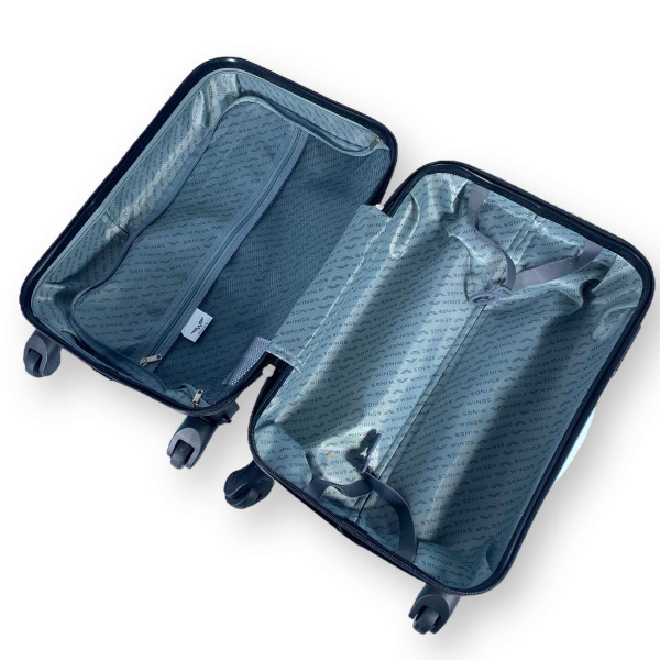 Детский чемодан Wings, одно отделение, кодовый замок, выдвижная ручка, размер: 51*35*20 см, вес: 2,3 кг, бирюза