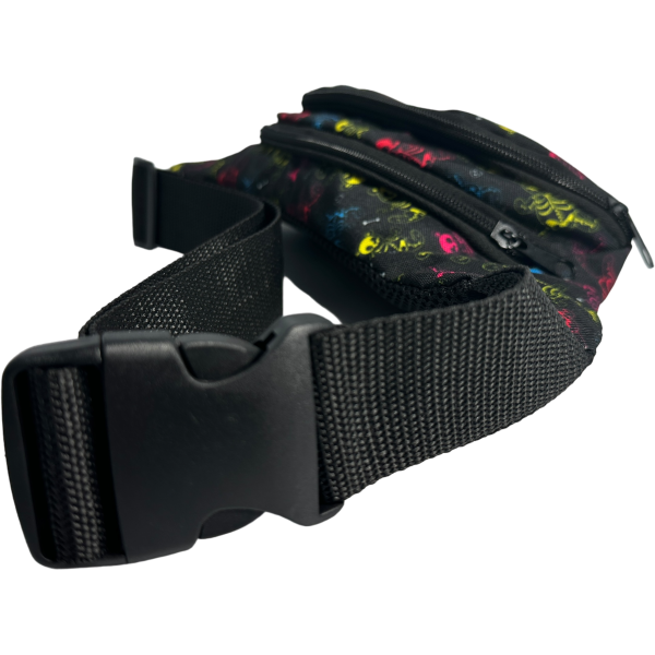 Сумка-банана FlexFit. два отделения на молнии, принт 25