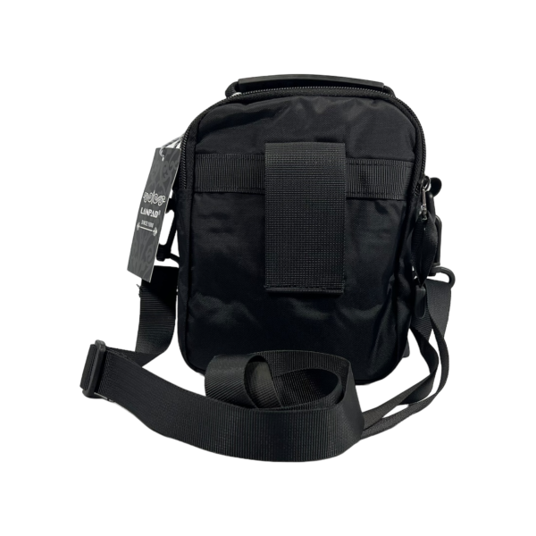 Елегантна сумка через плече на чотири відділення, знімний ремінь, чорна Елегантна сумка через плече на чотири відділення, знімний ремінь, чорна