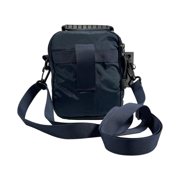 Сумка через плече на чотири відділення, застібка блискавка, синя