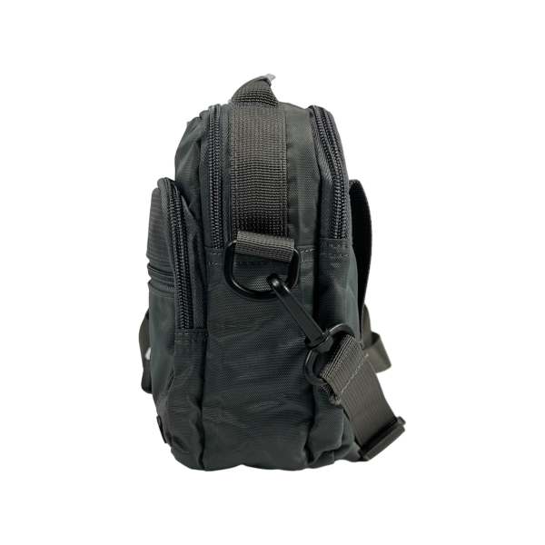 Чоловіча сучасна та практична сумка через плече, 3 л, 4 відділення, сіра Чоловіча сучасна та практична сумка через плече, 3 л, 4 відділення, сіра