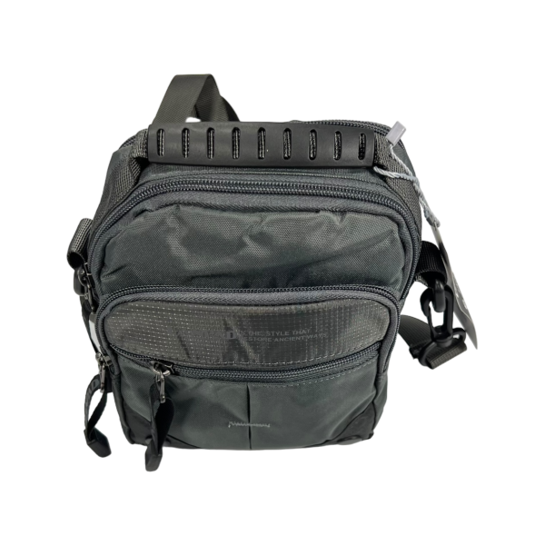 Чоловіча сучасна та практична сумка через плече, 3 л, 4 відділення, сіра Чоловіча сучасна та практична сумка через плече, 3 л, 4 відділення, сіра