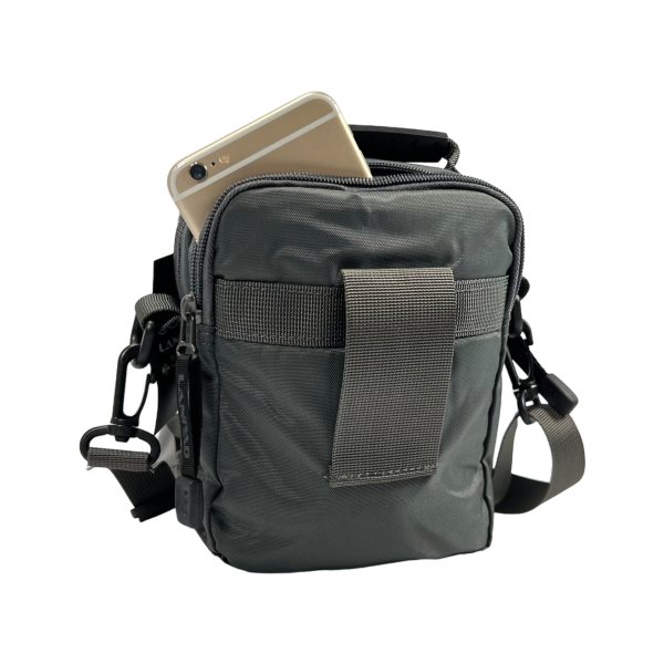 Чоловіча сучасна та практична сумка через плече, 3 л, 4 відділення, сіра Чоловіча сучасна та практична сумка через плече, 3 л, 4 відділення, сіра