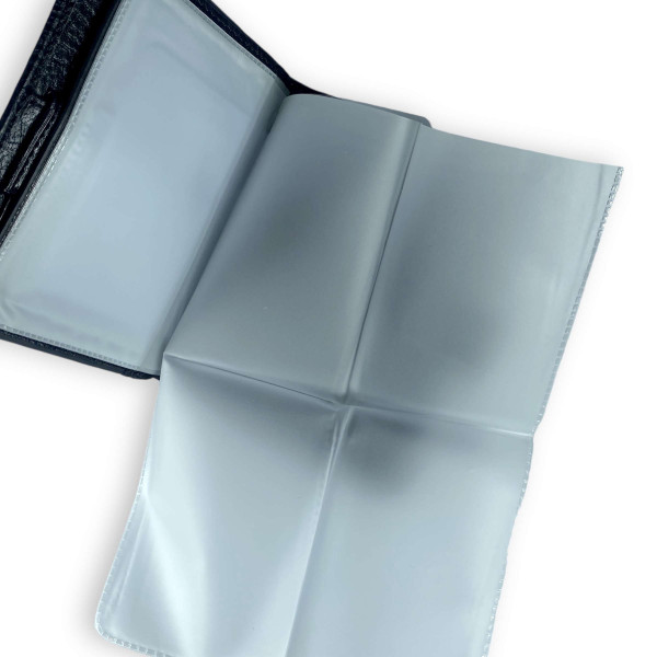 Кошелек мужской, с отделом для документов и карт, черный