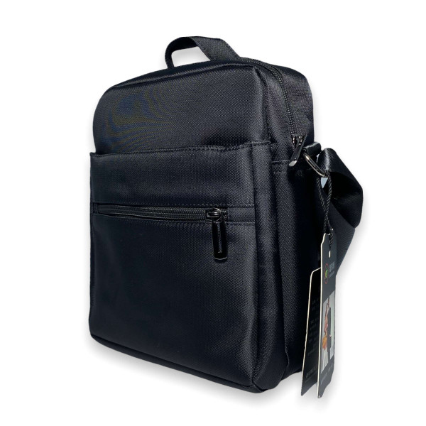 Сумка через плечо 308, мужская 1отделение, 2фронтальных кармана размеры: 25*20*7 см черная