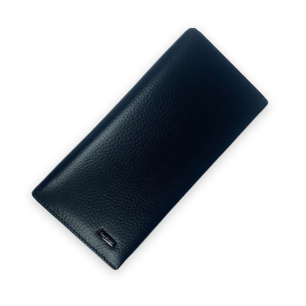 Стильный женский кошелек, кожаный, черный Стильный женский кошелек, кожаный, черный