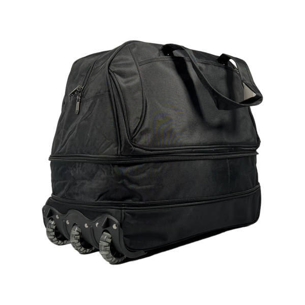 Вместительная сумка на колесах с 2 отделениями, 81 л, черная Вместительная сумка на колесах с 2 отделениями, 81 л, черная