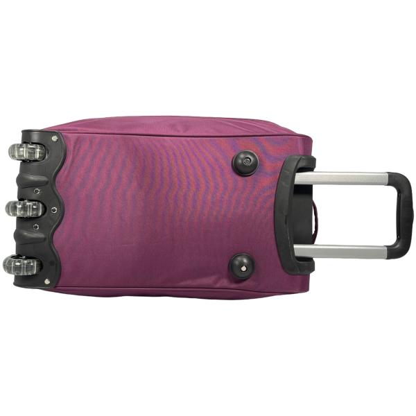 Вместительная сумка на колесах с 2 отделениями, 81 л, фиолетовая Вместительная сумка на колесах с 2 отделениями, 81 л, фиолетовая