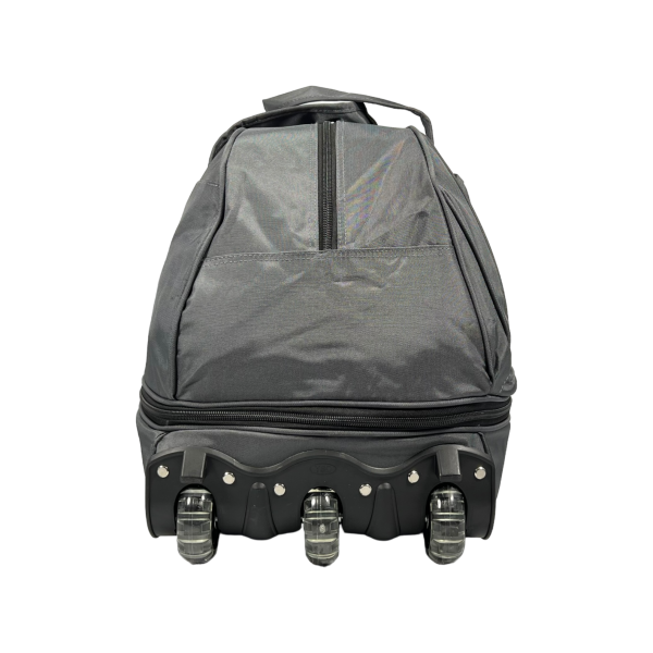 Вместительная сумка на колесах с 2 отделениями, 81 л, серая
