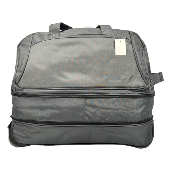 Вместительная сумка на колесах с 2 отделениями, 81 л, серая