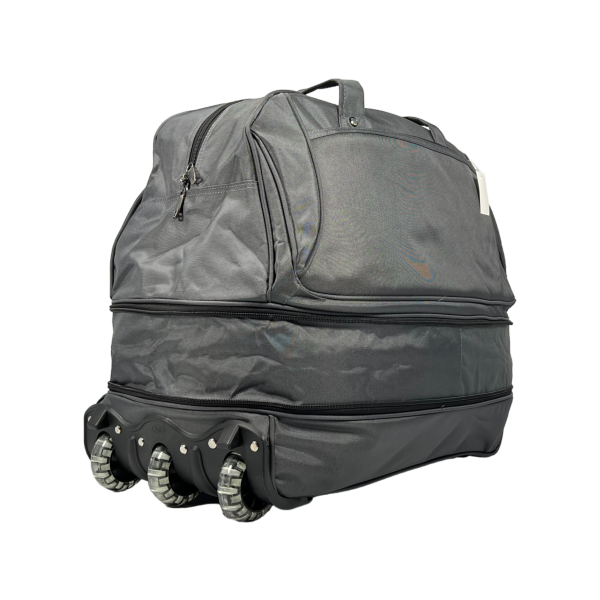 Вместительная сумка на колесах с 2 отделениями, 81 л, серая