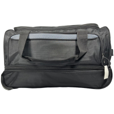 Удобная сумка на колесах на два отделения, 65 л, черная