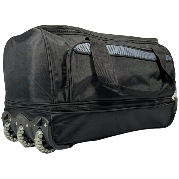 Удобная сумка на колесах на два отделения, 65 л, черная Удобная сумка на колесах на два отделения, 65 л, черная