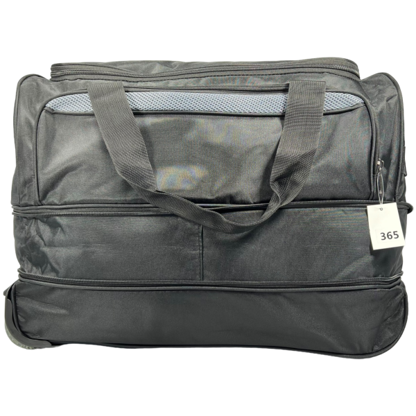 Удобная сумка на колесах на два отделения, 65 л, черная Удобная сумка на колесах на два отделения, 65 л, черная