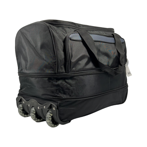 Удобная сумка на колесах на два отделения, 65 л, черная Удобная сумка на колесах на два отделения, 65 л, черная