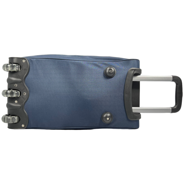 Стильная сумка на колеса на два отделения синего цвета, 65 л Стильная сумка на колеса на два отделения синего цвета, 65 л