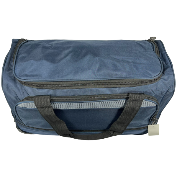 Стильная сумка на колеса на два отделения синего цвета, 65 л Стильная сумка на колеса на два отделения синего цвета, 65 л