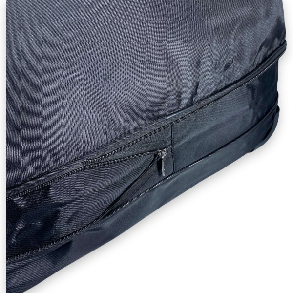 Дорожная сумка на колесах, с расширением, 1 отдел, 100 л, черная