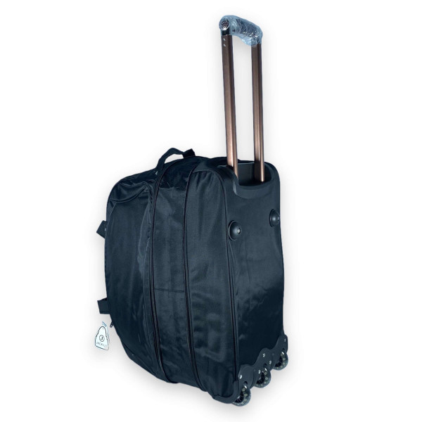 Дорожная сумка на колесах, с расширением, 1 отдел, 100 л, черная