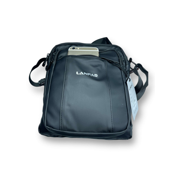 Стильная и практичная мужская сумка, 5 л, 2 отделения, черная Стильная и практичная мужская сумка, 5 л, 2 отделения, черная