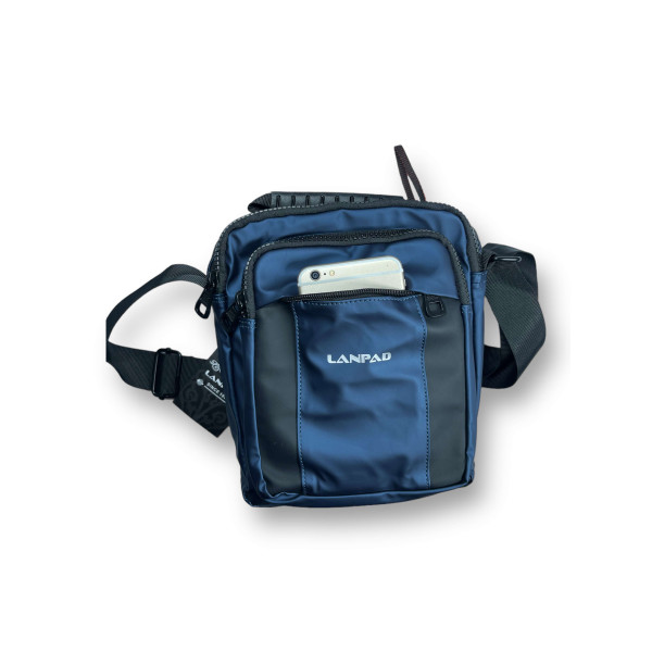 Сумка через плечо 5 л, 2 отделения, 1 карман на обороте, синяя Сумка через плечо 5 л, 2 отделения, 1 карман на обороте, синяя