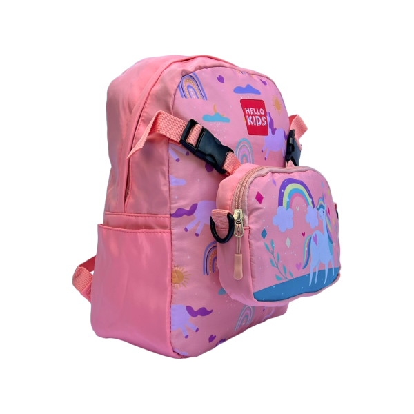 Дитячий рюкзак сумка, пенал у комплекті, рожевий